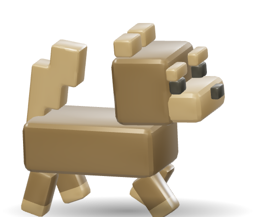 A blocky dog